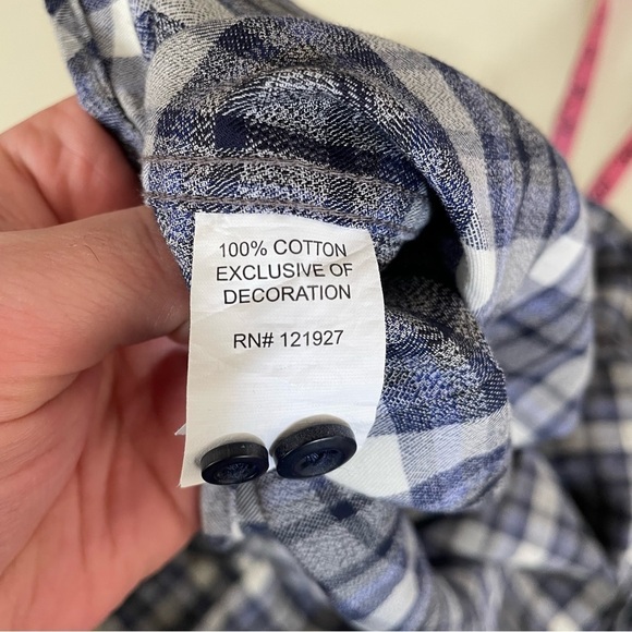 Johnnie-O Bernard Lightweight Plaid Flannel Button Shirt Men’s Size Small New - Picture 5 of 9